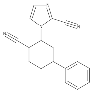 1H-Imidazole-2-carbonitrile, 1-(2-cyano-5-phenylcyclohexyl)-结构式