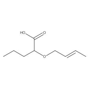 Pentanoic acid, 2-(2-buten-1-yloxy)-结构式