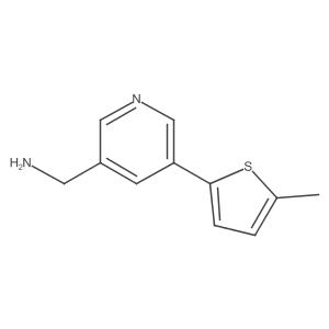 1-[5-(5-Methylthiophen-2-yl)pyridin-3-yl]methanamine结构式