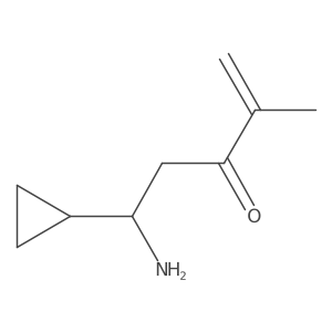 5-Amino-5-cyclopropyl-2-methylpent-1-en-3-one结构式