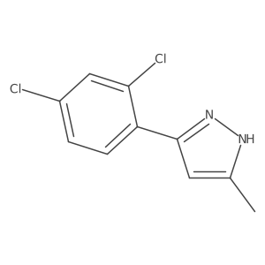 3-(2,4-dichlorophenyl)-5-methyl-1H-pyrazole结构式