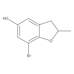 7-Bromo-2,3-dihydro-2-methyl-5-benzofuranol结构式