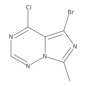 5-Bromo-4-chloro-7-methylimidazo[4,3-f][1,2,4]triazine Structure