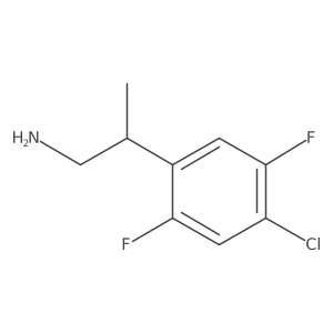 2-(4-Chloro-2,5-difluorophenyl)propan-1-amine结构式