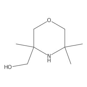 (3,5,5-Trimethylmorpholin-3-yl)methanol Structure