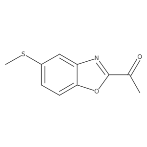 1-(5-(Methylthio)benzo[d]oxazol-2-yl)ethanone结构式