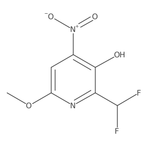 2-(Difluoromethyl)-3-hydroxy-6-methoxy-4-nitropyridine结构式