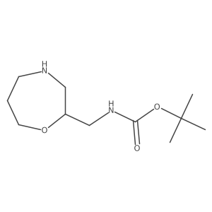 Tert-butyl n-(1,4-oxazepan-2-ylmethyl)carbamate Structure