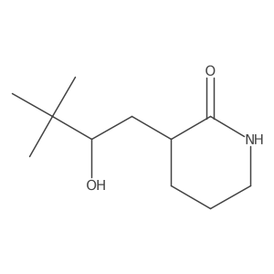 3-(2-Hydroxy-3,3-dimethylbutyl)piperidin-2-one Structure
