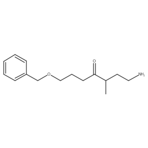 1-Amino-7-(benzyloxy)-3-methylheptan-4-one结构式