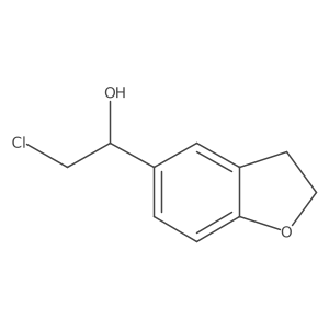 2-Chloro-1-(2,3-dihydro-1-benzofuran-5-yl)ethan-1-ol Structure