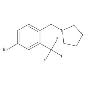 1-(4-Bromo-2-trifluoromethyl-benzyl)-pyrrolidine Structure