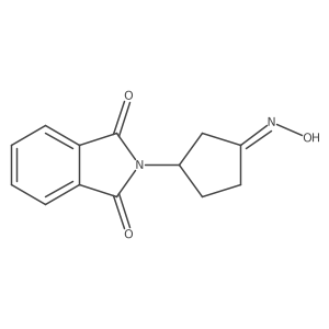 2-[3-(hydroxyimino)cyclopentyl]-2,3-dihydro-1H-isoindole-1,3-dione结构式