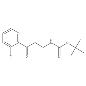 tert-butyl N-[3-(2-chlorophenyl)-3-oxopropyl]carbamate Structure