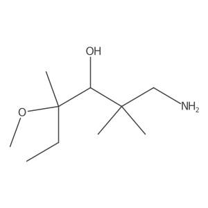 1-Amino-4-methoxy-2,2,4-trimethylhexan-3-ol Structure