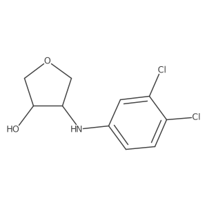 (3R,4S)-4-[(3,4-dichlorophenyl)amino]oxolan-3-ol结构式