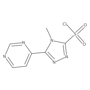 4-methyl-5-(pyrimidin-4-yl)-4H-1,2,4-triazole-3-sulfonyl chloride Structure