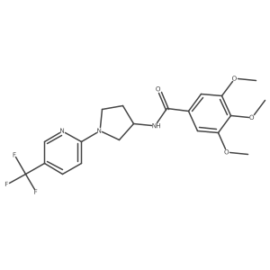 3,4,5-trimethoxy-N-(1-(5-(trifluoromethyl)pyridin-2-yl)pyrrolidin-3-yl)benzamide Structure