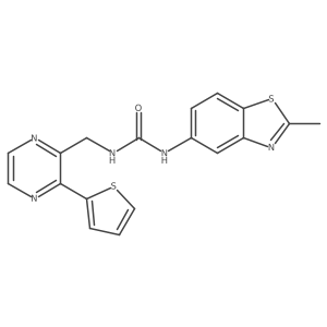 1-(2-Methylbenzo[d]thiazol-5-yl)-3-((3-(thiophen-2-yl)pyrazin-2-yl)methyl)urea Structure