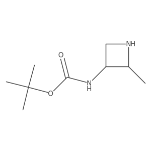 tert-butyl N-(2-methylazetidin-3-yl)carbamate,cis-结构式