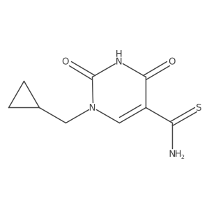 1-(Cyclopropylmethyl)-2,4-dioxo-1,2,3,4-tetrahydropyrimidine-5-carbothioamide结构式