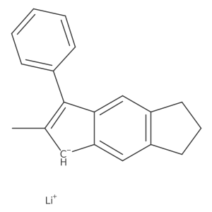 1,5,6,7-Tetrahydro-2-methyl-3-phenyl-s-indacenyllithium Structure