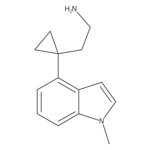 2-[1-(1-methyl-1H-indol-4-yl)cyclopropyl]ethan-1-amine结构式