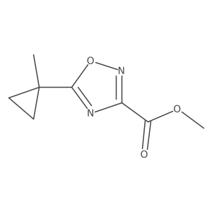 Methyl 5-(1-methylcyclopropyl)-1,2,4-oxadiazole-3-carboxylate Structure
