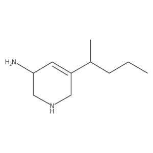 5-(Pentan-2-yl)-1,2,3,6-tetrahydropyridin-3-amine结构式
