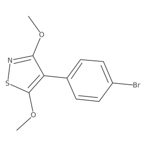4-(4-Bromophenyl)-3,5-dimethoxy-1,2-thiazole结构式