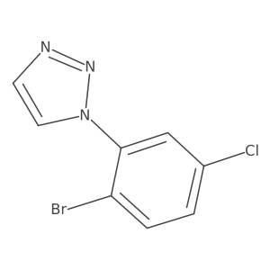 1-(2-bromo-5-chlorophenyl)-1H-1,2,3-triazole结构式