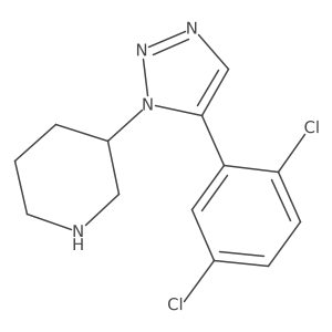 3-[5-(2,5-dichlorophenyl)-1H-1,2,3-triazol-1-yl]piperidine Structure