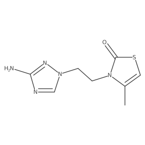3-[2-(3-amino-1H-1,2,4-triazol-1-yl)ethyl]-4-methyl-2,3-dihydro-1,3-thiazol-2-one Structure
