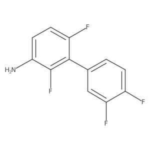 3-(3,4-Difluorophenyl)-2,4-difluoroaniline结构式