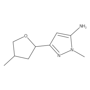 1-methyl-3-(4-methyloxolan-2-yl)-1H-pyrazol-5-amine Structure