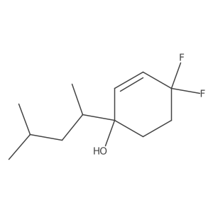 4,4-Difluoro-1-(4-methylpentan-2-yl)cyclohex-2-en-1-ol Structure