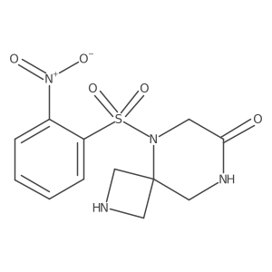 5-(2-Nitrophenyl)sulfonyl-2,5,8-triazaspiro[3.5]nonan-7-one Structure