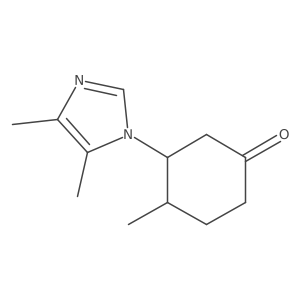 3-(4,5-dimethyl-1H-imidazol-1-yl)-4-methylcyclohexan-1-one Structure