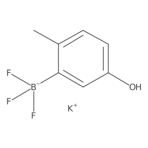 Potassium (5-hydroxy-2-methylphenyl)trifluoroborate结构式