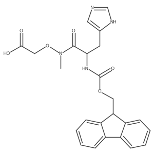2-{[(2R)-2-({[(9H-fluoren-9-yl)methoxy]carbonyl}amino)-3-(1H-imidazol-5-yl)-N-methylpropanamido]oxy}acetic acid Structure