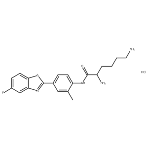 2,6-Diamino-N-(4-(5-fluorobenzo[d]thiazol-2-yl)-2-methylphenyl)hexanamidehydrochloride Structure