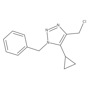 1-benzyl-4-(chloromethyl)-5-cyclopropyl-1H-1,2,3-triazole结构式