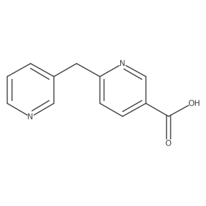 6-(Pyridin-3-ylmethyl)pyridine-3-carboxylic acid结构式