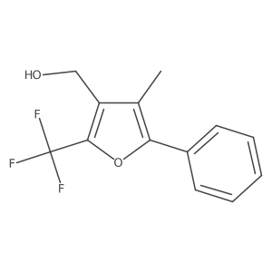 [4-Methyl-5-phenyl-2-(trifluoromethyl)furan-3-yl]methanol Structure
