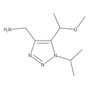 [5-(1-methoxyethyl)-1-(propan-2-yl)-1H-1,2,3-triazol-4-yl]methanamine结构式