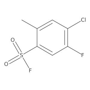 4-Chloro-5-fluoro-2-methylbenzene-1-sulfonyl fluoride Structure