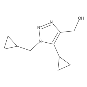 [5-cyclopropyl-1-(cyclopropylmethyl)-1H-1,2,3-triazol-4-yl]methanol结构式
