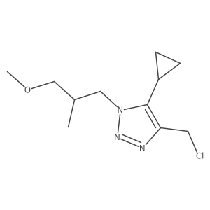 4-(chloromethyl)-5-cyclopropyl-1-(3-methoxy-2-methylpropyl)-1H-1,2,3-triazole Structure