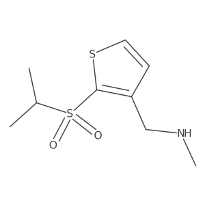 Methyl({[2-(propane-2-sulfonyl)thiophen-3-yl]methyl})amine结构式