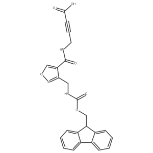 4-({3-[({[(9H-fluoren-9-yl)methoxy]carbonyl}amino)methyl]-1,2-oxazol-4-yl}formamido)but-2-ynoic acid结构式